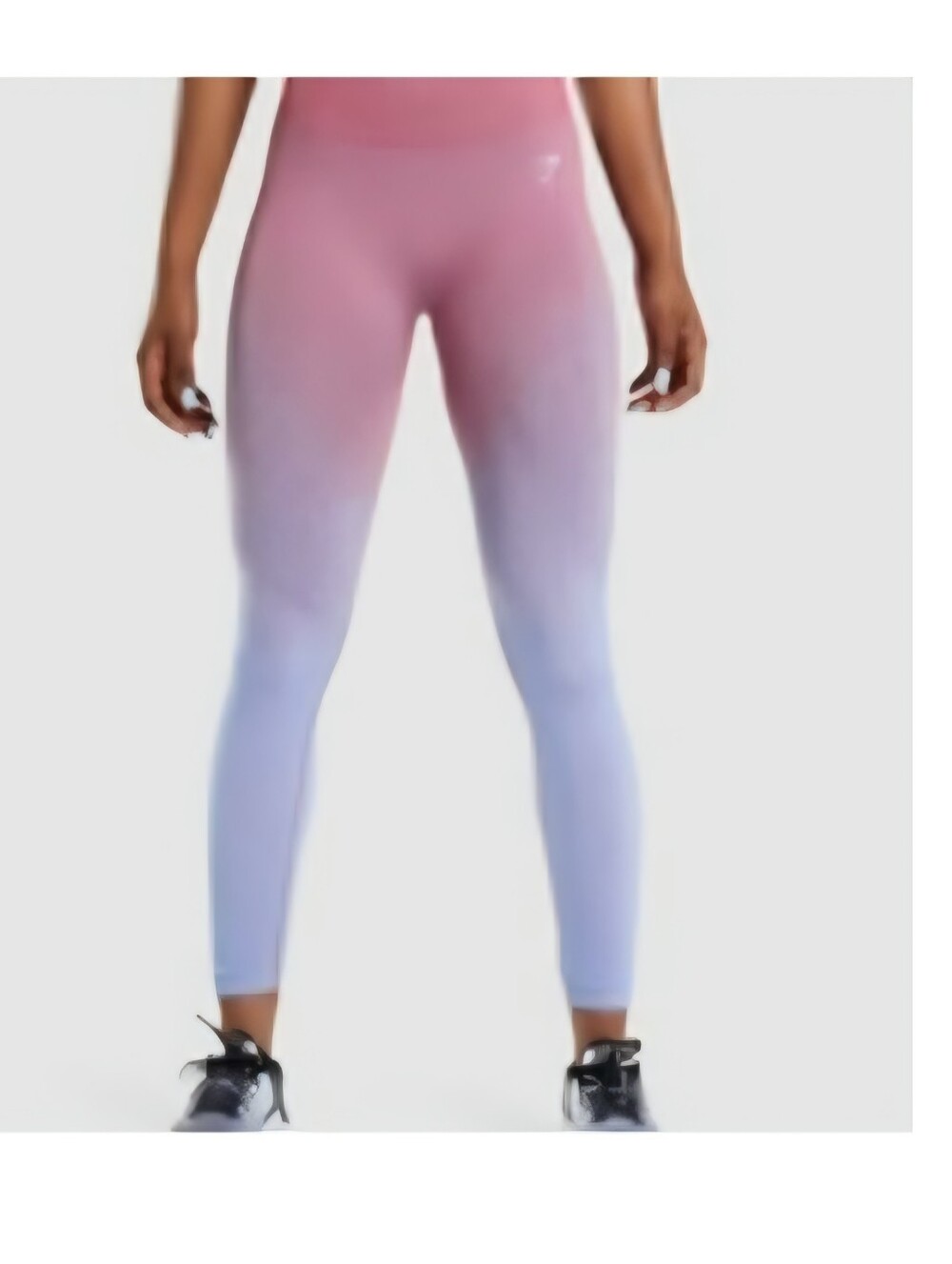 Gymshark Ombre Seamless Leggings - Pink to Light Blue